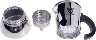 Еспресо-кавоварка 500 мл на 10 чашок, нержавіюча сталь GRÄWE