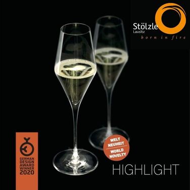 Келихи для шампанського 290 мл, набір 2 предмети, Highlight Stölzle Lausitz