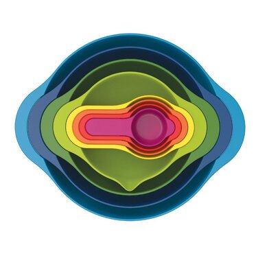 Набір мисок для приготування їжі, 8 предметів, різнокольоровий Duo Nest Joseph Joseph