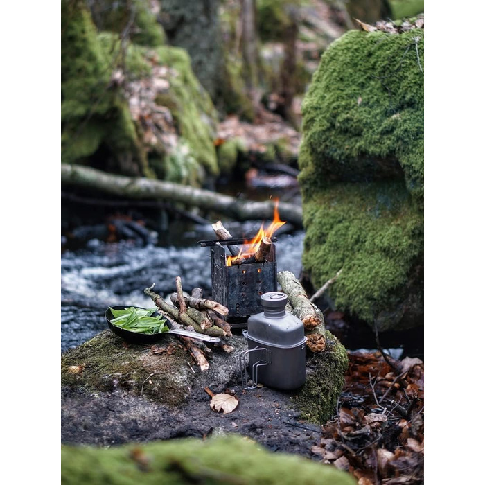 Набір посуду для військових, титан iBasingo