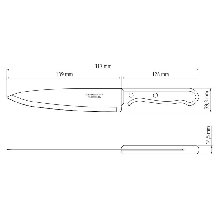 Ніж кухонний TRAMONTINA DYNAMIC, 203 мм (6188688)