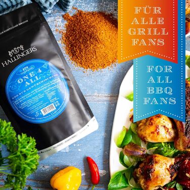 Класичний набір спецій Hallingers - 1 - Подарунковий набір спецій ручної роботи, 12 спецій з усього світу (Набір) - Літній подарунок та ідеальний подарунок для барбекю Подарунок для нової домівки &quotВітання та дружба&quot Класичні спеції., 12 спецій (73