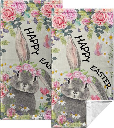 Різдвяні кухонні рушники Kwlegh, рушник для рук, різдвяна ялинка, цукерка-тростина, сніжинка, рушник для пальців, набір з 2 шт. , милий чоловічий банний рушник, високопоглинаючі рушники, 36 x (великодній-b)