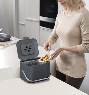 Контейнер для харчових відходів сірий Stack Food Waste Caddy Joseph Joseph
