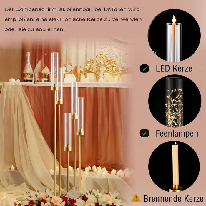 Ручний свічник, заввишки 100 см VINCIGANT