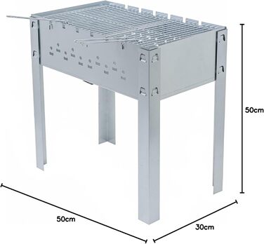 Портативний мангал 30 x 50 x 50 см ACTIVA