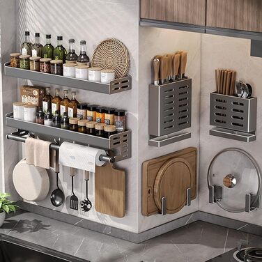 Настінний органайзер для кухонного приладдя 30 см Generisch