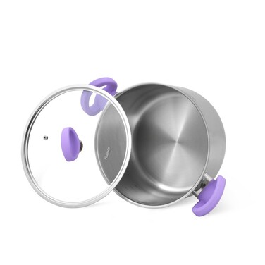 Каструля зі скляною кришкою Fissman VERONICA 24x13,5 см на 6,1 л (5447)