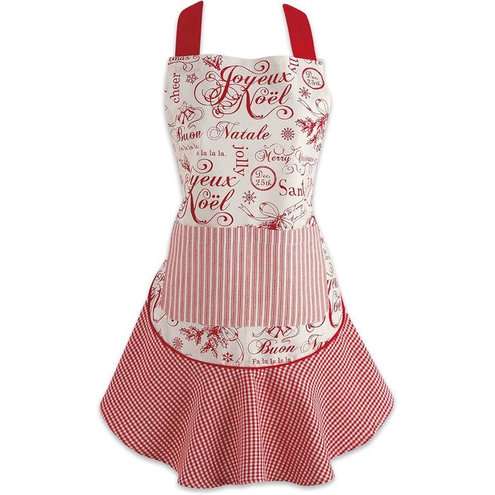 Набір кухонних рушників DII для святкового використання, різдвяні рушники для випічки, приготування їжі та розваг, 18&quot x 28&quot, Tree Farm, 2 шт. (Joyeux Noel)