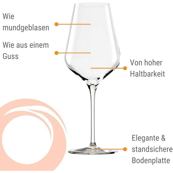 Келихи для шампанського Stlzle Lausitz Quatrophil 290 мл I Келихи для шампанського Набір з 6 келихів для ігристого вина 6 шт. Можна мити в посудомийній машині I благородні кришталеві келихи з ручним видуванням I найкращої якості (келихи для червоного вина