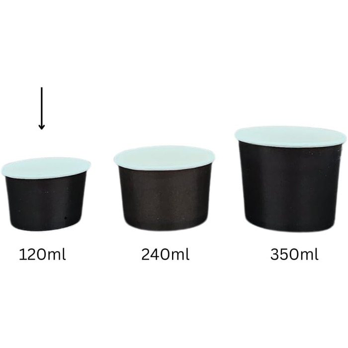 Набір паперові стаканчики для морозива 50 шт. 120 мл DeinPack