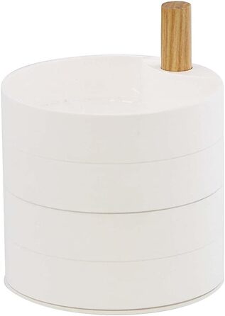 Шкатулки для ювелірних виробів YAMAZAKI 3408, 10 x 12,2 x 10, білі