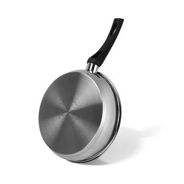 Сковорода для жарки Fissman 24x5 см TRICIA с антипригарным покрытием нержавеющая сталь (5533)