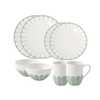 Набір столового посуду на 2 персони, 8 предметів, зелений Fleur Villeroy & Boch