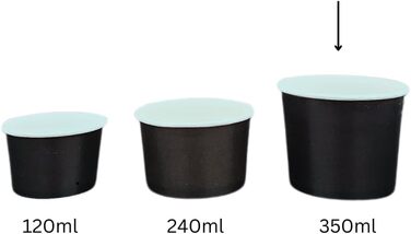 Набір паперові стаканчики для морозива 200 шт. 350 мл DeinPack