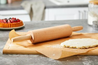 Валик для выпечки Westmark с 4 распорными кольцами, по 1 кольцу 10 мм, 6 мм, 3 мм, 2 мм, со шкалой, нержавеющая сталь/пластик, серебристый/белый/голубой/светло-зеленый/оранжевый/красный, 30452260 (скалка)