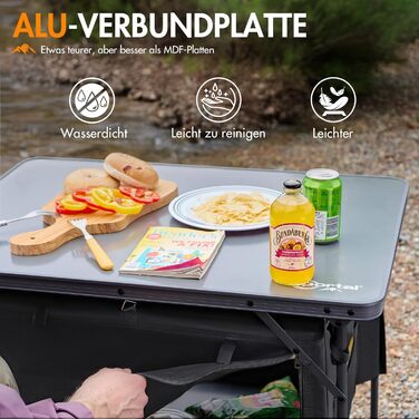 Стіл для кемпінгу 80 х 60 см Portal