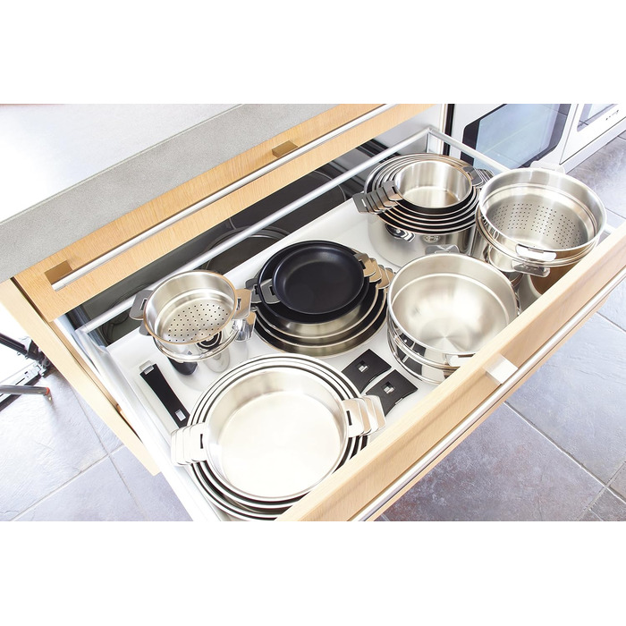 Сотейник 2 л с крышкой, серебристый Strate Cristel