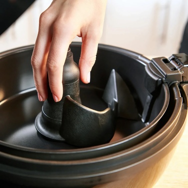 Tefal Мультипіч ActiFry Genius, 1350Вт, чаша-1,2л, сенсорне керув., підкл. до смартфону, авто перемішування, пластик, чорний