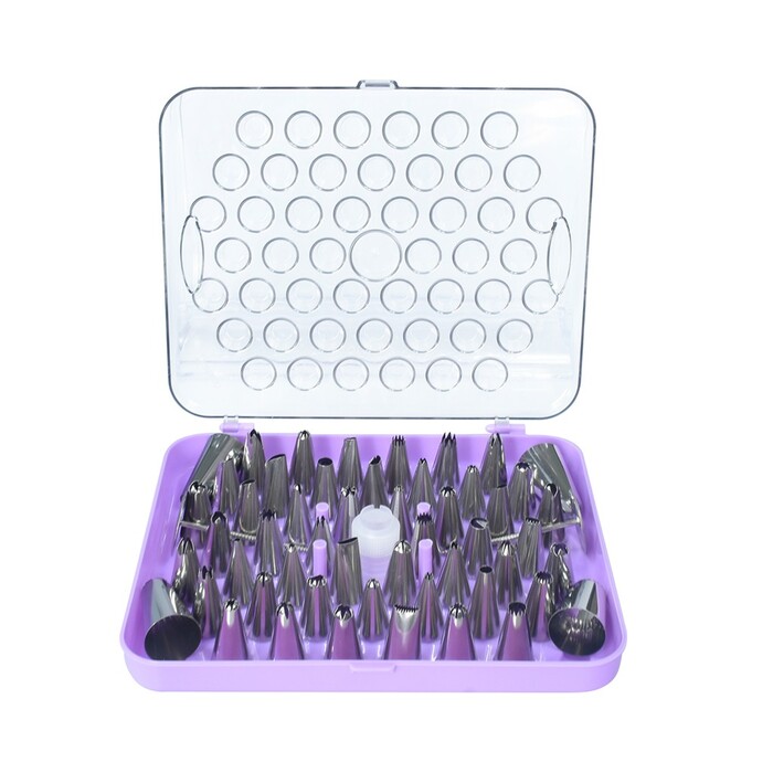 Набір насадок для випічки і прикраси торта, крему Fissman 52 насадки (8511)