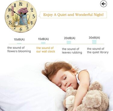 Настінний годинник, нецокаючий, працює на батарейках Toudorp