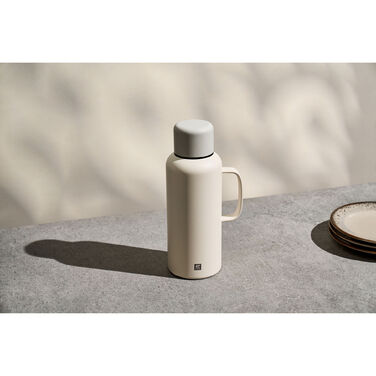 Термос 1,2 л з ручкою, нержавіюча сталь, кремовий колір Thermo Plus Zwilling