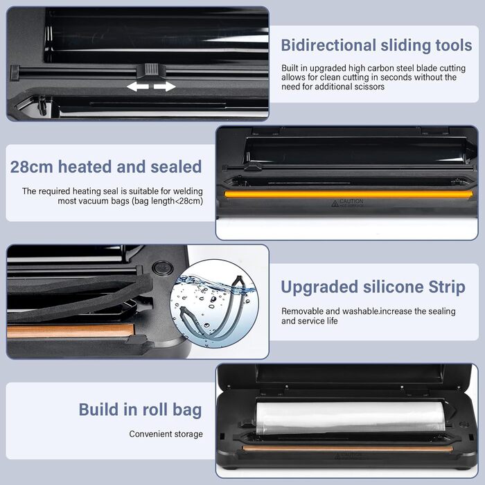 Вакуумный упаковщик из нержавеющей стали 8-в-1 OGVDOE