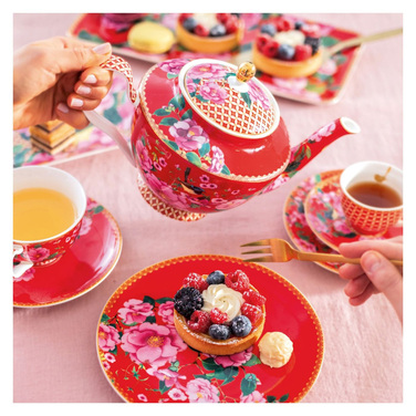 Чайник заварювальний із ситечком Maxwell & Williams TEAS&C`S Silk Road Cherry Red, порцеляна, 500 мл