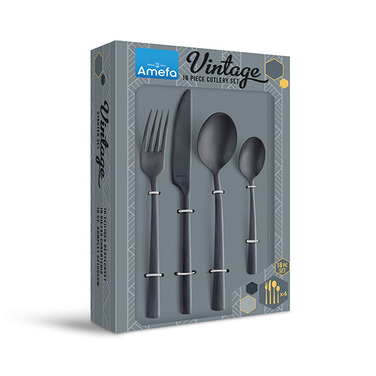 Набір столових приладів 16 предметів Vintage Black Amefa