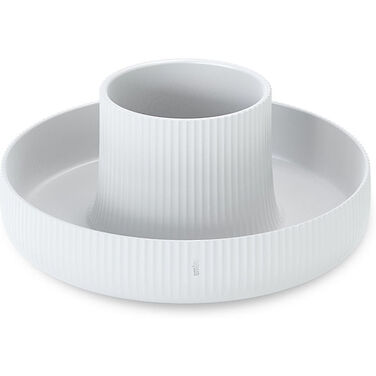 Кашпо 24 х 11 х 24 см біле Fountain Umbra