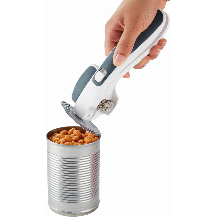 Відкривачка Zyliss Strong Boy 2, ABS, TPE, нержавіюча сталь, нейлон, посилений ПВХ, сірий, 23 x 5 x 4 см, E46145 (консервний нож із замком і підйомом)