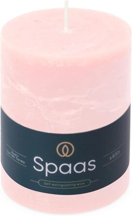 Свічка Spaas Rustic Pillar 80/110 мм 65 шт. - (світло-рожева)