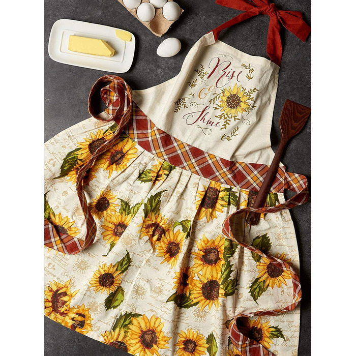 Набір кухонних рушників DII для святкового використання, різдвяні рушники для випічки, приготування їжі та розваг, 18&quot x 28&quot, Tree Farm, 2 шт. (Rise and Shine)