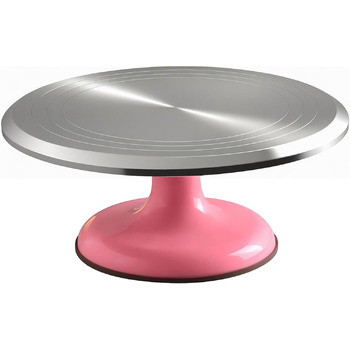 Вращающаяся подставка для торта 30,5 см розовый Yizish