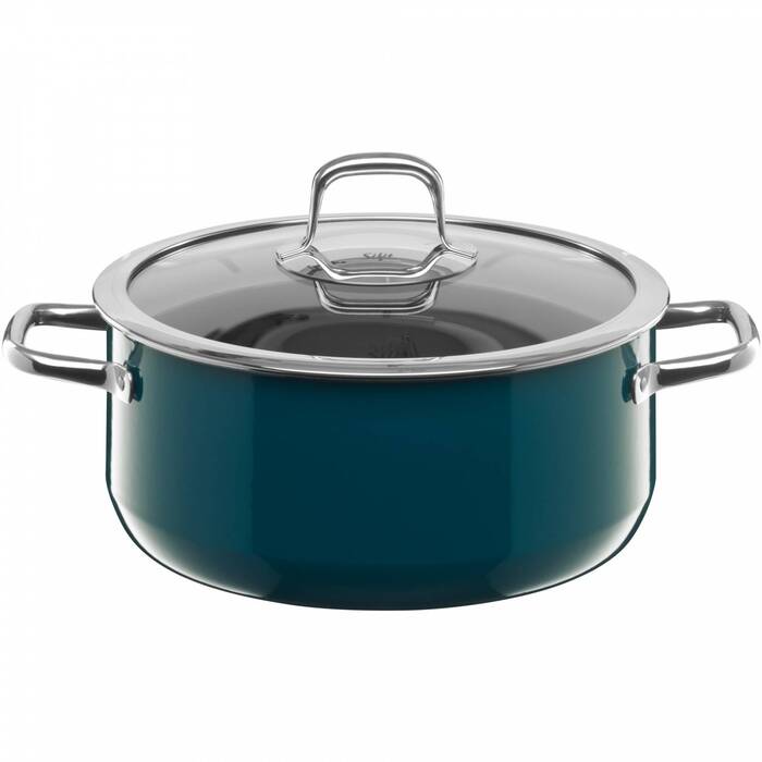 Каструля 24 см, зеленувато-синя Compact Silit
