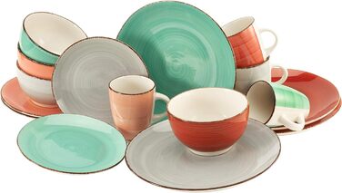 Набір посуду на 4 персони, 16 предметів, Fashion Bella Casa Creatable