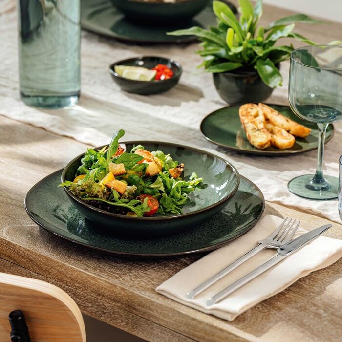 Обідня тарілка 28 см зелена Lave Villeroy & Boch