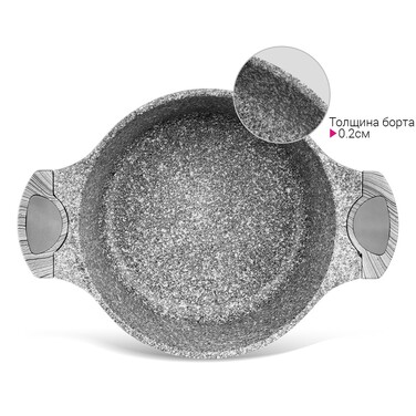 Каструля зі скляною кришкою 24 см 4,3 л PRESTIGE Fissman