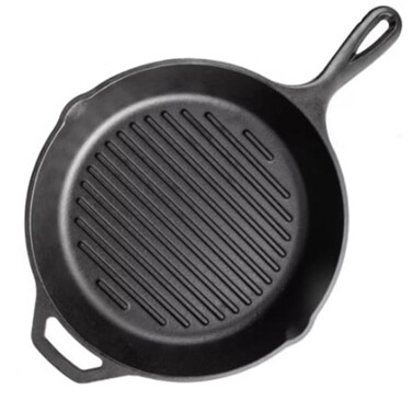 Чугунная гриль-сковорода Ø25 с ручкой см GRILLI 777178 Код: 012701