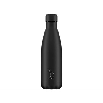 Вакуумна пляшка для води 0,5 л, чорна Monochrome All Black CHILLYS