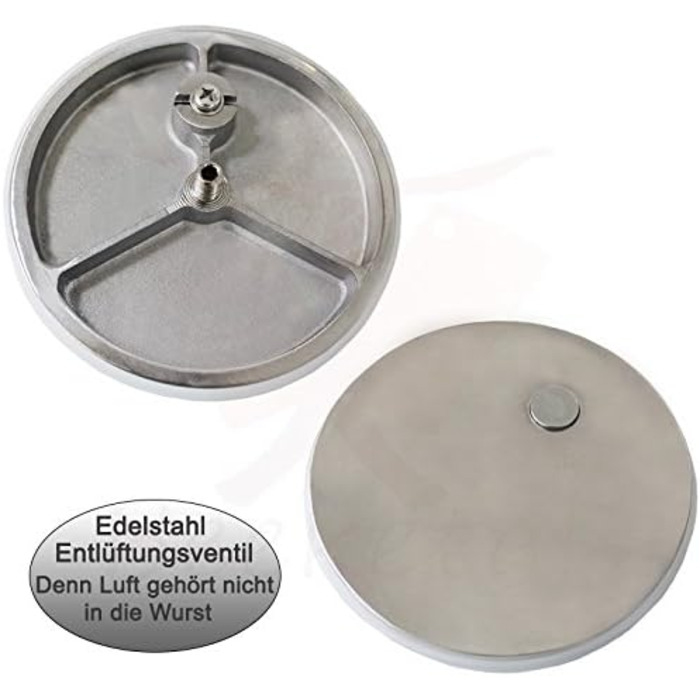 Професійна машина для наповнення гастроковбаси Beeketal &39MT07&39 (7 літрів), протестована SGS, наповнювач для ковбас з 2-швидкісним повністю металевим редуктором і рукояткою, сталевий корпус (пофарбований у червоний колір), включаючи 4 насадки для з