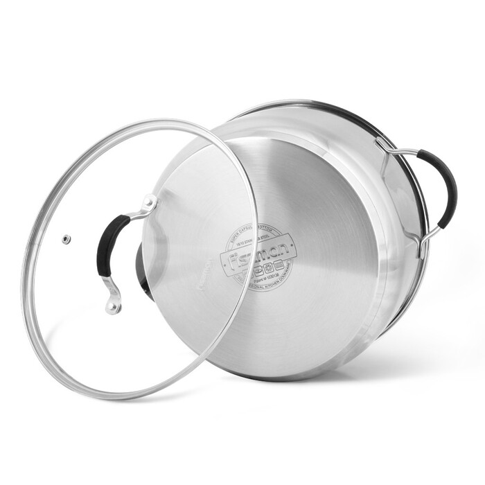 Каструля зі скляною кришкою Fissman MAGNIFICA 24x11,5 см на 5,1 л (5354)