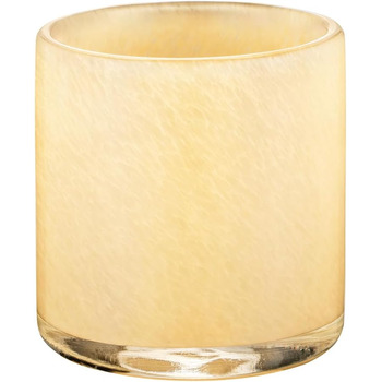 Свічник скляний, розмір L, 15 x 16 см жовтий SAGA Blomus