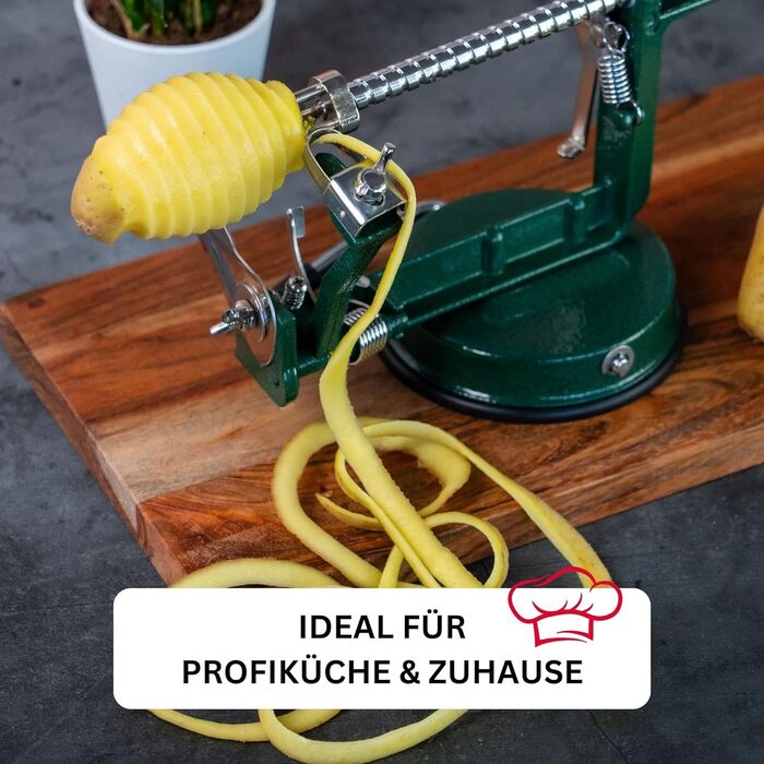 Для очистки яблок / резака / сердцевины, с присоской, 30,5 x 10,5 x 13 см, нержавеющая сталь/алюминий, apple dream, зеленый/серебристый, 11442260 алюминий с подставкой