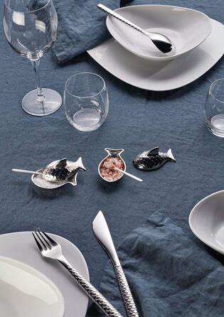 Солонка з ложкою 7,4x4,5x4,2 см Colombina Fish Alessi