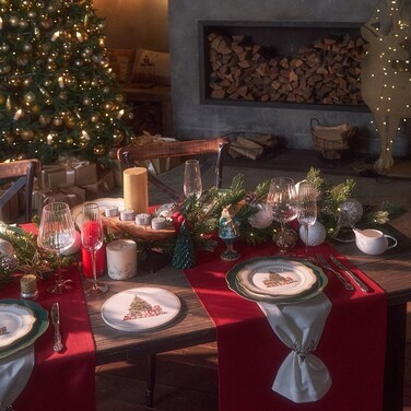 Тарелка Fissman 27 см CHRISTMAS EVE фарфор (13755)