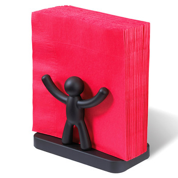 Салфетница 15,5х11х7,5 см чорна Buddy Umbra