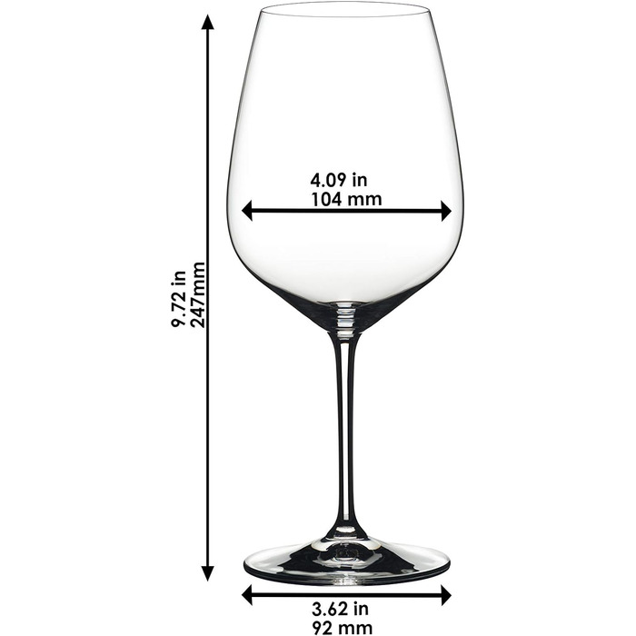 Бокал для красного вина 0,8 л, набор 4 предмета, Extreme Riedel