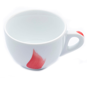 37770 Чашка cappuccino large 260 мл Fiamma Red 'Verona Millecolori Hand Painted Fiamma Red with Staf