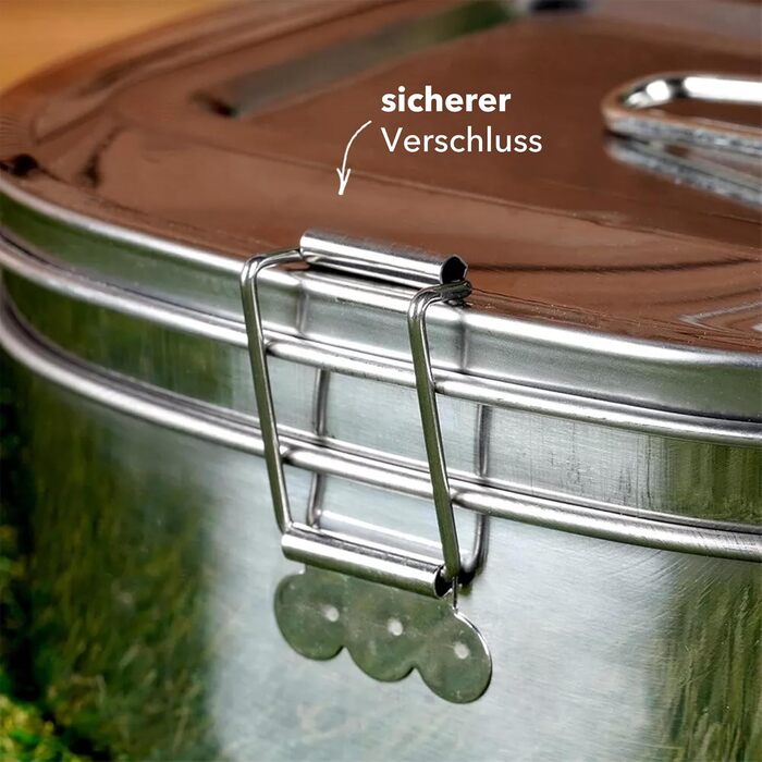 Ланч-бокс 1,2 л металлический с двойной крышкой Tool & Tree